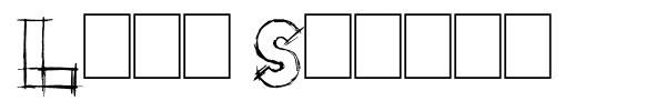 Lazy Sketch font preview
